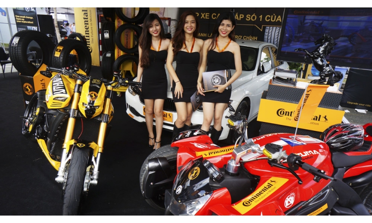 Continental “phô diễn” lốp xe tại Triển lãm xế độ lớn nhất Việt Nam
